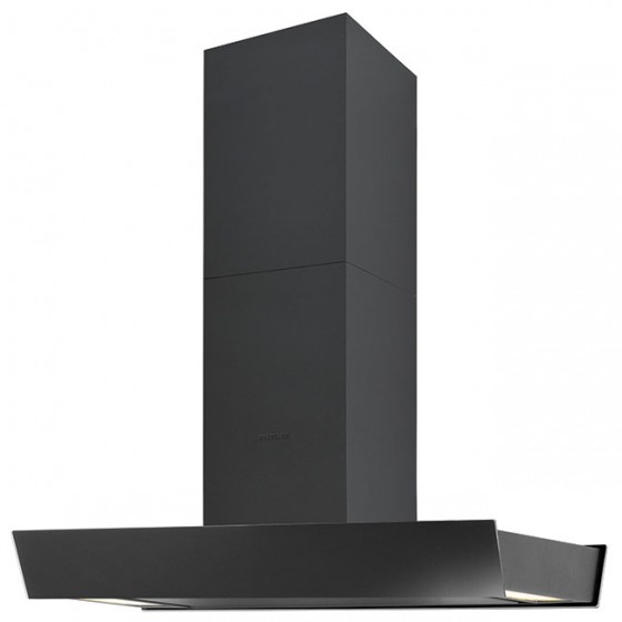 Davoline FLOW 90cm Μαύρος Απορροφητήρας Νησίδα